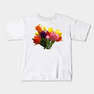 Spring Bouquet With Tulips and Daffodils Kids T-Shirt